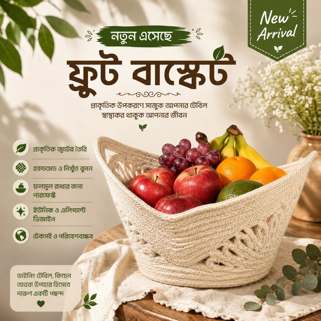 জুট ফলের ঝুড়ি